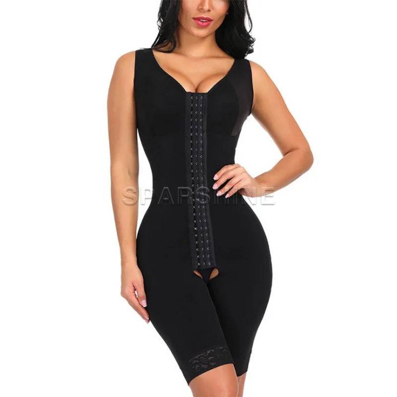 Fajas Colombianas Full Body Abdominal Control Waist Trainer Open-Bust Corset Sexy Slimming Butt Lifter Flat Belly Shapewear