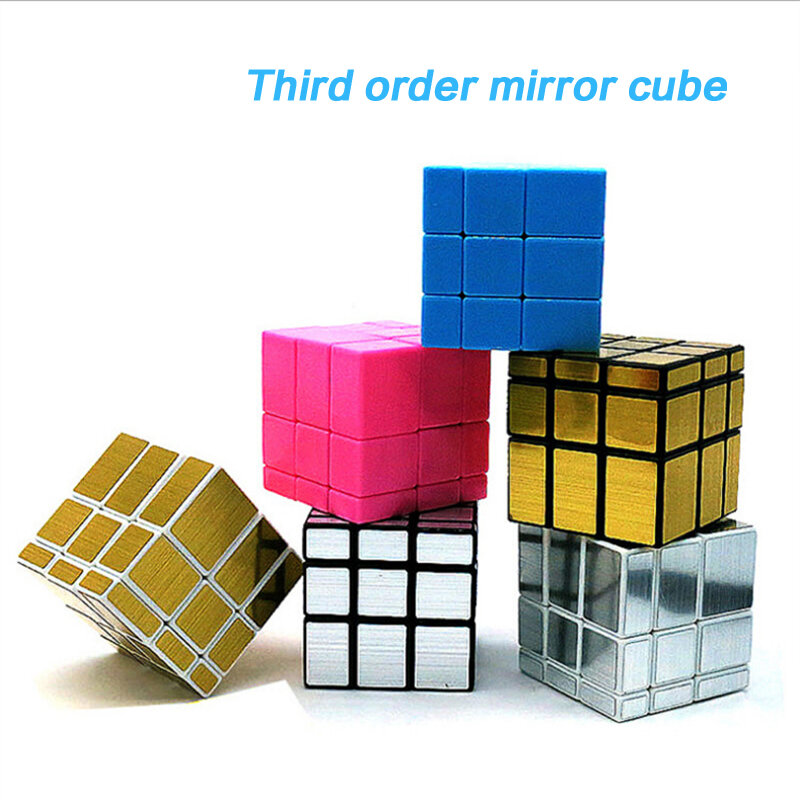 3x3x3 Puzzle Magico cubo 3x 3 gładkie lustro Cube magiczna kostka 5.7cm Twisty przestrzenne Puzzle zabawki dla dzieci dzieci magiczna kostka puzzzl