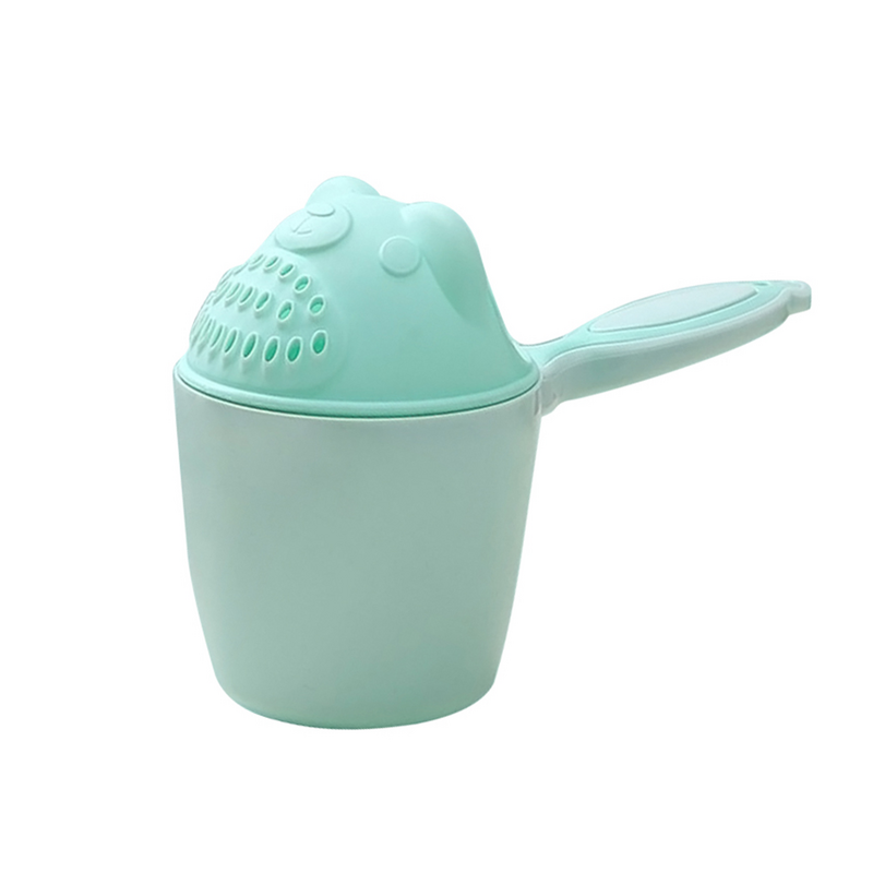 Sendok mandi cangkir sampo efektif halus untuk mandi bayi (warna acak)