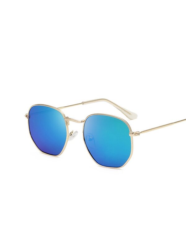 نظارات شمسية معدنية عتيقة للرجال والنساء ، نظارات شمسية بتصميم العلامة التجارية ، نظارات قيادة كلاسيكية للنساء ، UV400