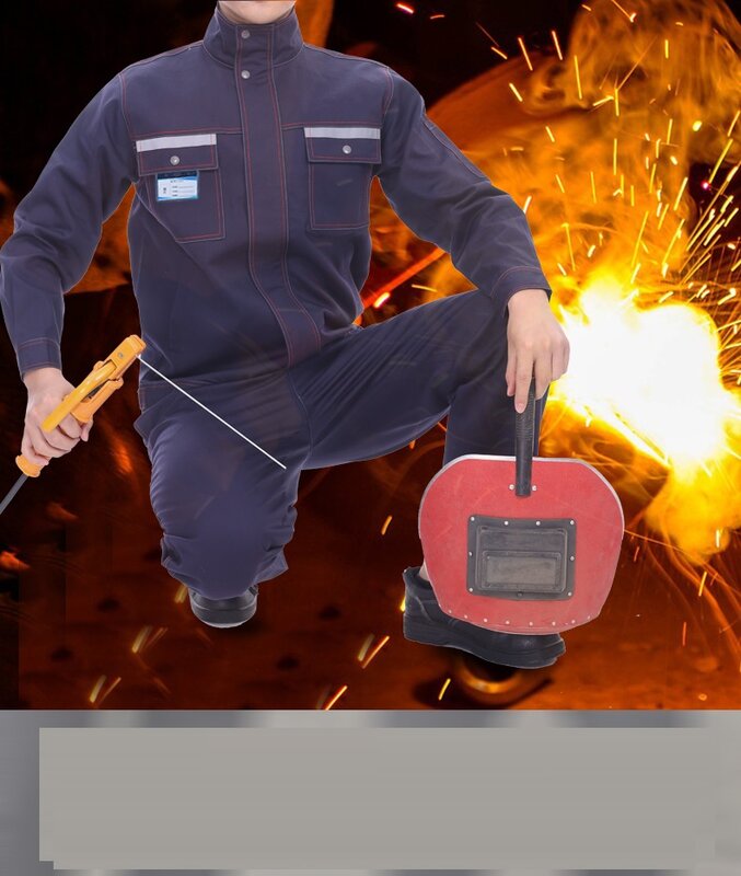 Katoen Lasser Pak Werken Overall Mannen Anti-Brandwonden Vlamvertragend Katoen Anti Hoge Temperatuur Arbeid Bescherming Uniformen