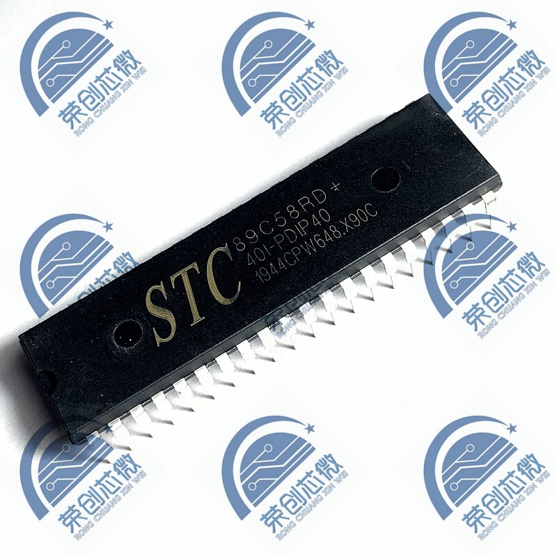 2PCS STC89C58RD-40I-PDIP40 STC Microcontroller Single Chip Microcomputer In-Line 1T 8051 Micro Computer Controller MCU