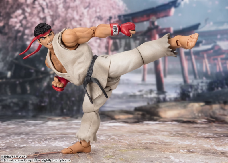 Oryginalny BANDAI S.H.Figuarts Street Fighter Hoshi Ryu Chun Li Anime zabawki figurki akcji TAMASHII strój narodów Model z pcv prezent