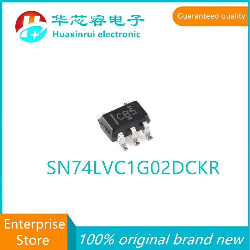 SN74LVC1G02DCKR SC-70-5 100% original brand new silk screen CB5 single channel 2-input positive or negative gate chip SN74LVC1G0