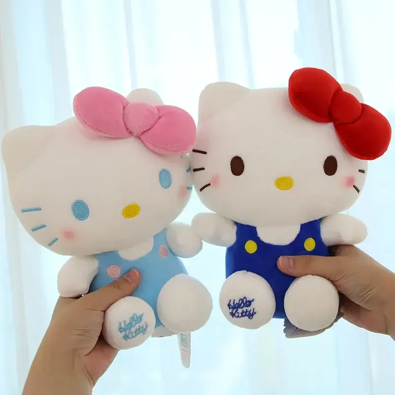 Sanrio Hallo Kitty Kuromi Melodie Cinna moroll Stofftiere niedlichen Plüschtiere Kawaii Baby Geburtstags geschenke Kinder Puppen für Mädchen Kind