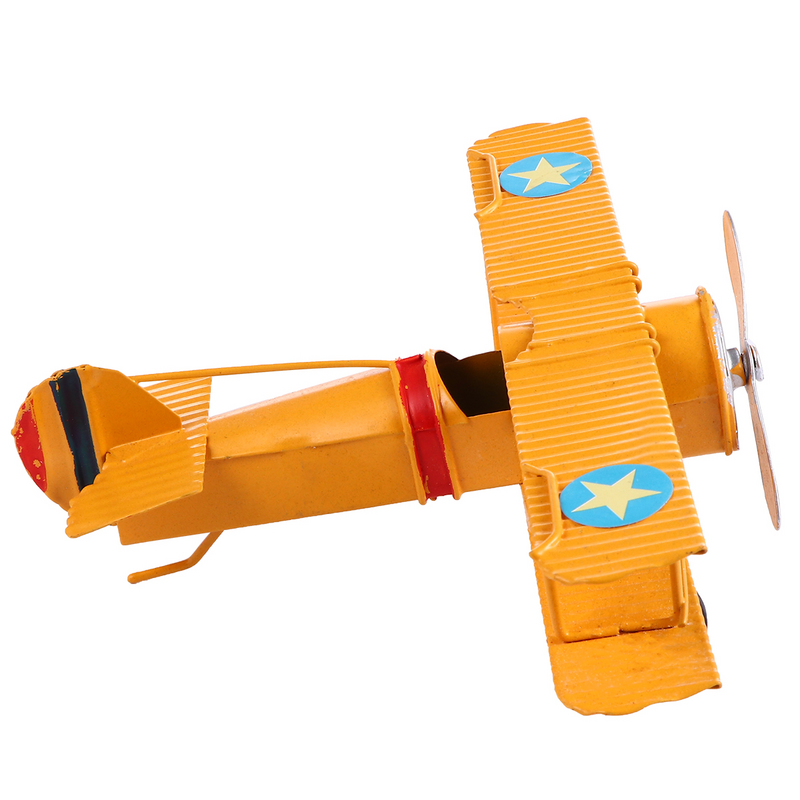 1Pc Retro Modelvliegtuigen Voortreffelijk Vliegtuig Decor Ijzeren Miniatuurvlakken Versiering