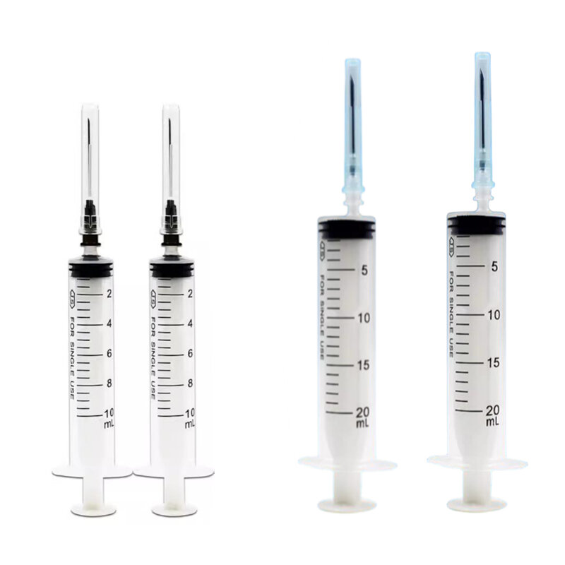 Medizinische sterile Spritze 10ml 20ml mit Kappe Schräg nadel Einzel verpackung für Krankenhaus injektion/Tinten addition/Abgabe