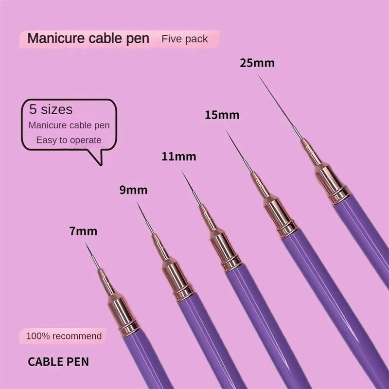耐久性のある日本のペン,持ち運びが簡単,安全でシンプルなデザイン,クリーニング,ネイルアート,再利用可能な鉛筆