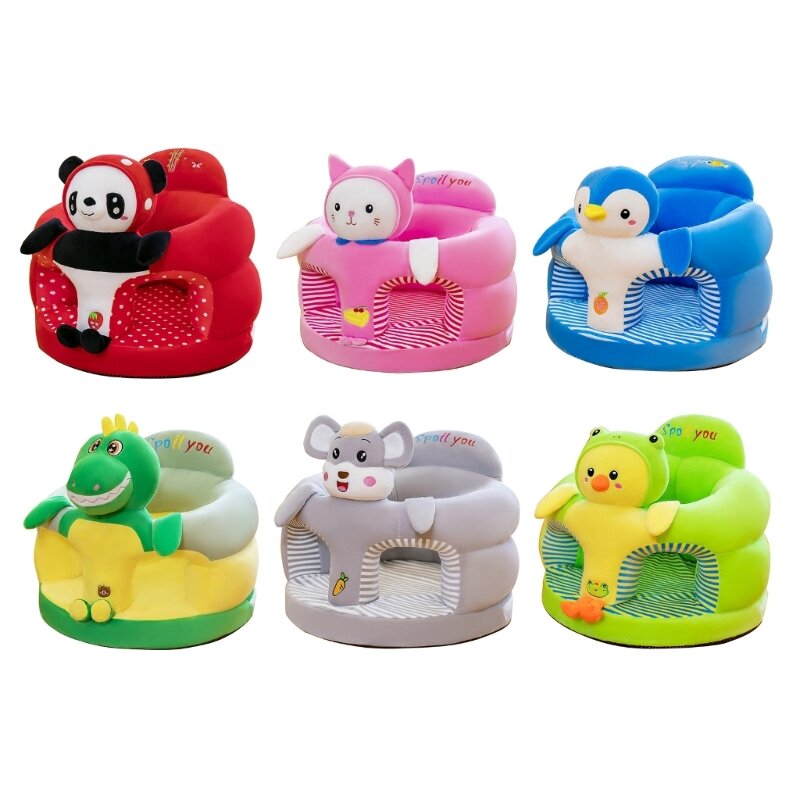 Cartoon Infant & Toddler Sofa Chair Baby Support Cushion for Learning Sitting 69HE