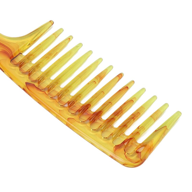 Большая широкая зубная расческа Легкий модный внешний вид поверхность Антистатическая расческа для волос Уменьшает выпадение волос для вьющихся волос