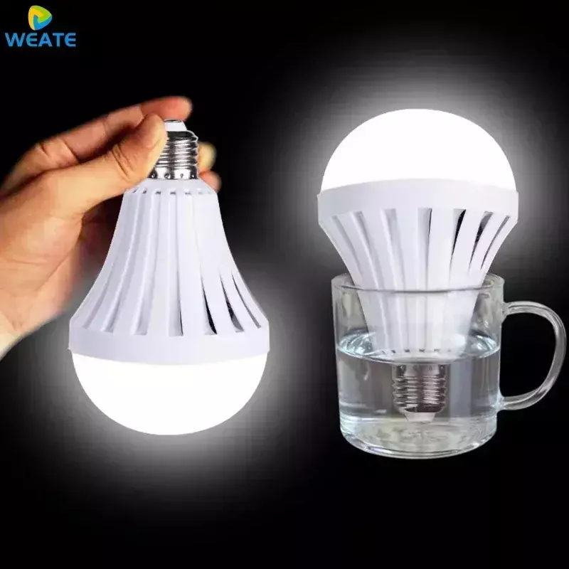 INDA-Lampe de secours intelligente à économie d'énergie, ampoule LED aste, lampe d'éclairage domestique, 15W