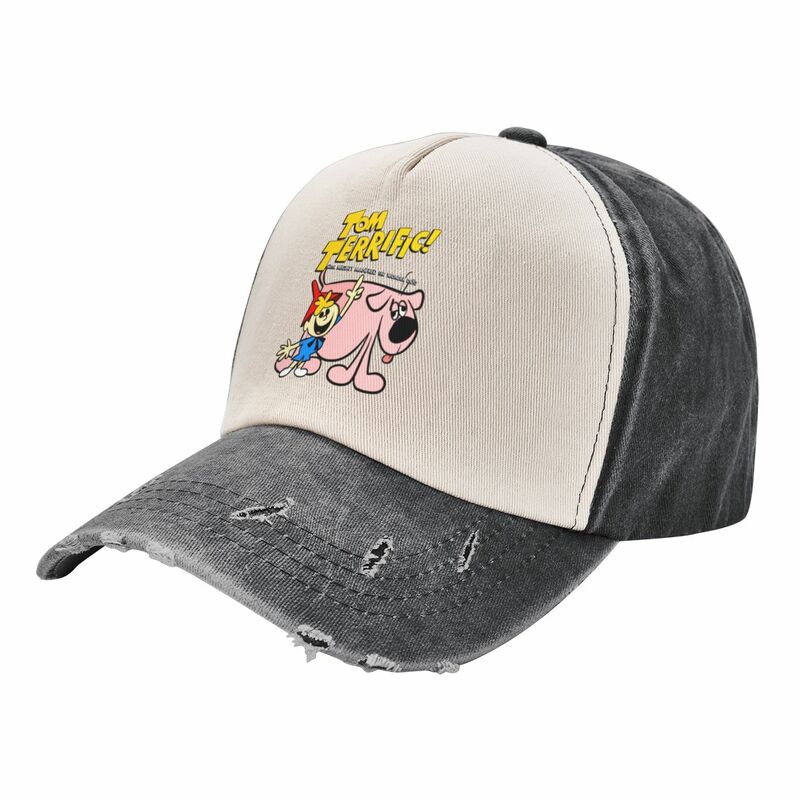 Tom Terrific With Mighty Manfred The Wonder Dog Baseball Cap Golf foam party Hat Hat Man Luxury Mens Caps Women's