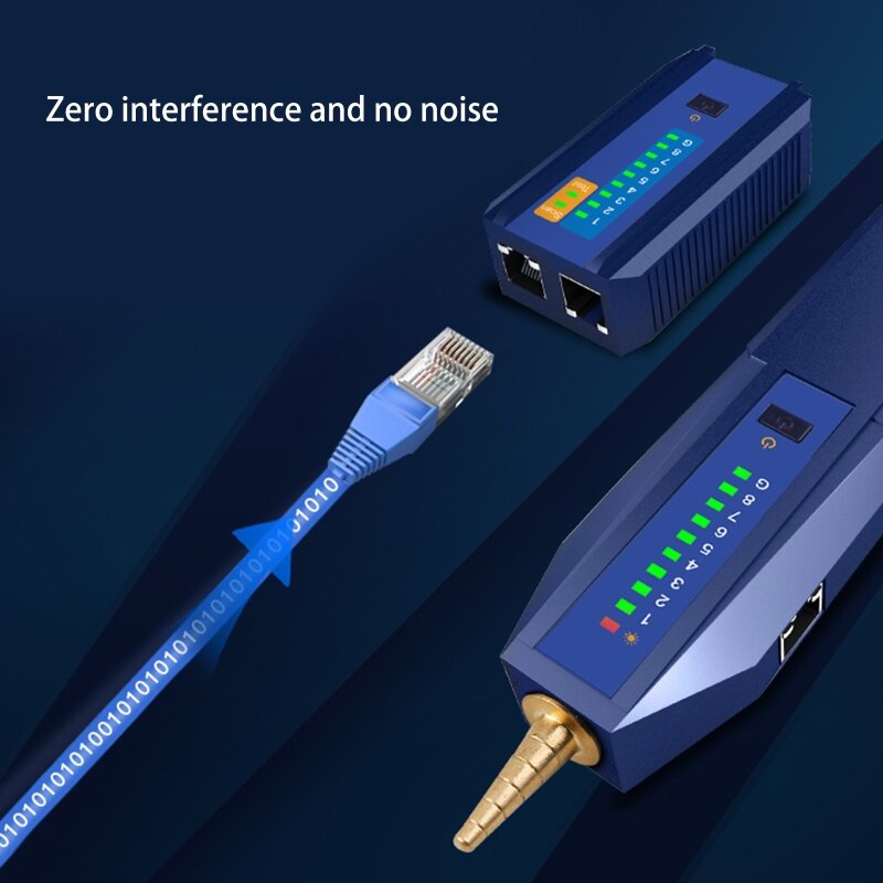 High Precision Tracer POE Test Cable Tracker Lan Tester Network Tools POE Anti-burn Network Fast Testing Wire Tester Dropship