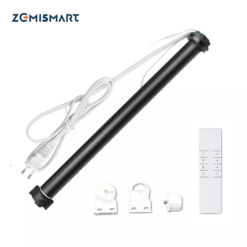 Роликовый двигатель Zemismart Tuya Zigbee 3,0 для трубки 36 37 38 мм Alexa Echo Google Home Smartthings