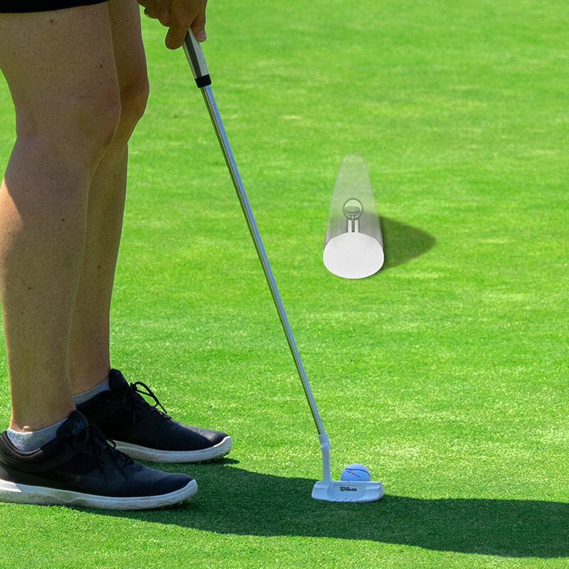 Golf Swing การออกกำลังกายในร่มและกลางแจ้งน้ำหนักเบาแบบพกพาพับเทรนเนอร์พัตเตอร์อุปกรณ์กอล์ฟ