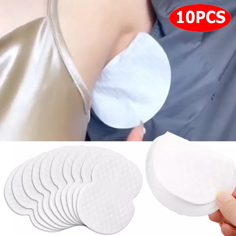 Cuscinetti per il sudore ascellare ultrasottili 10/30 pezzi monouso invisibile ascella assorbente per il sudore deodorante traspirante adesivo Anti sudore