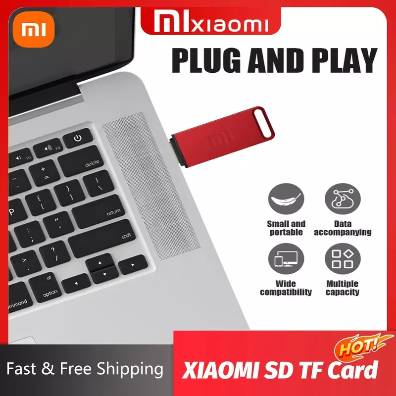 XIAOMI New Super Mini Metal Usb Flash Drive Mutual Transmission Portable USB Memory  2TB 1024GB 512GB High Speed Usb3.0