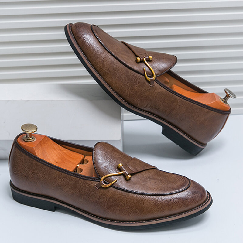 Оригинальные Лоферы без шнуровки Bit, кожаные мужские туфли, роскошная повседневная обувь, Мужская Свадебная обувь для мужчин, бесплатная доставка