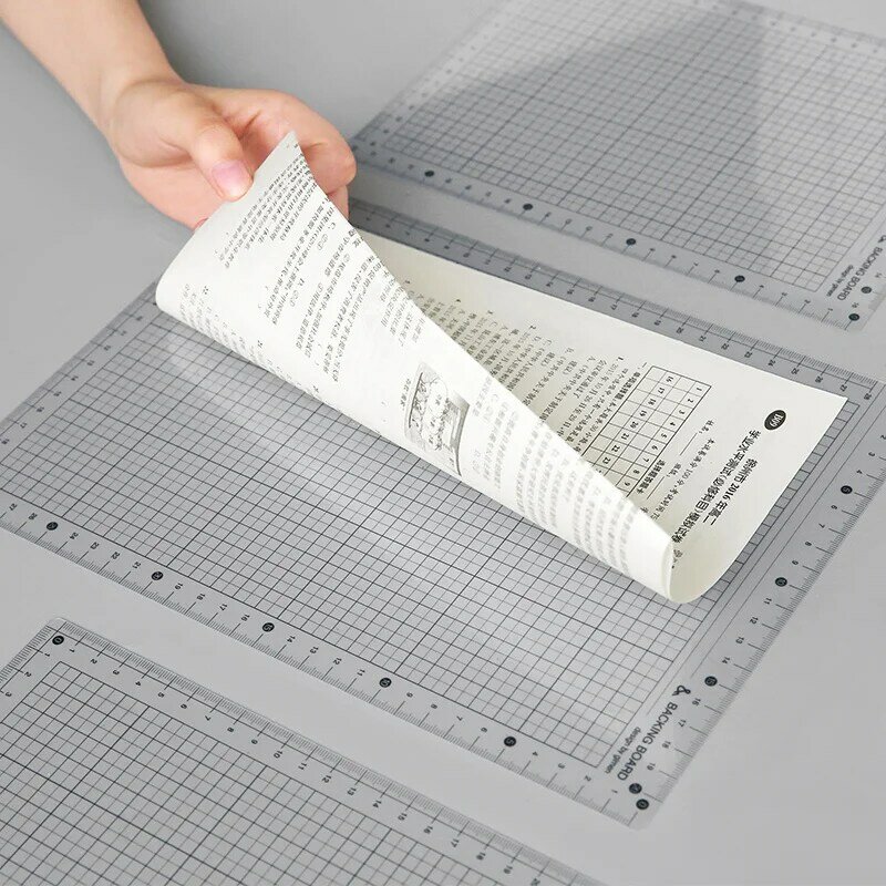 Transparent Herrscher Bord A4 B5 Studenten Schreibtisch Pad PVC Grid Nähen Schneiden Matten Zeichnung Zwischenablage Messung Liefert