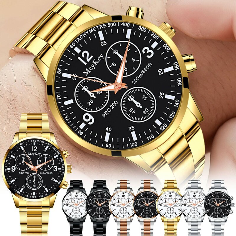 Relógio de pulso impermeável masculino, Relógio de luxo do negócio, Data, Relógios Dial Verde, Relógio masculino, Moda, Novo