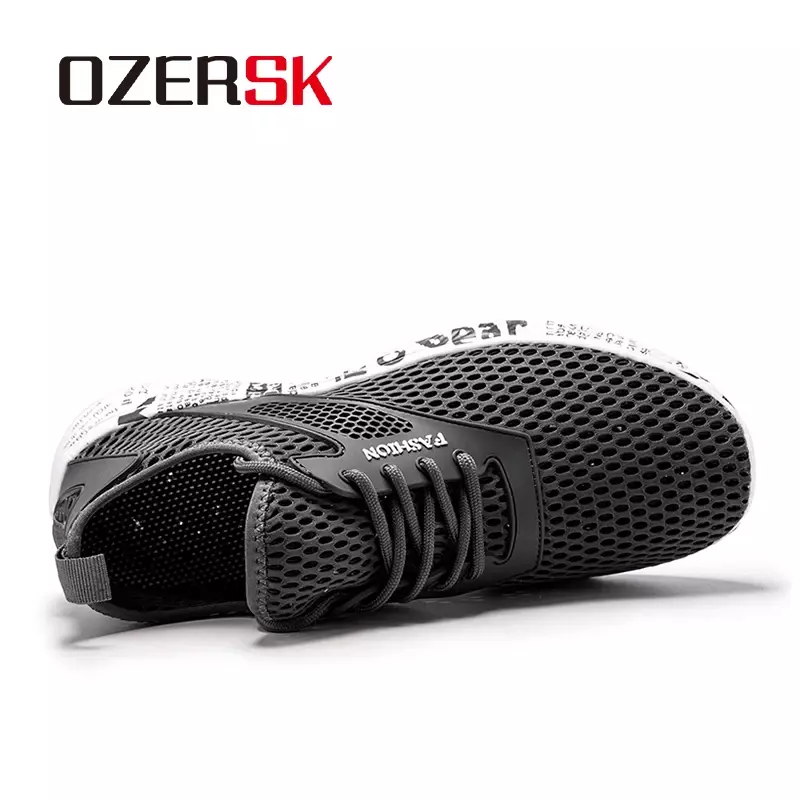 OZERSK Summer Men Shoes Soft Comfortable Lazy Shoes Lightweight Cheap Mesh Casual Shoes Men Sneakers Tenis Masculino Zapatillas