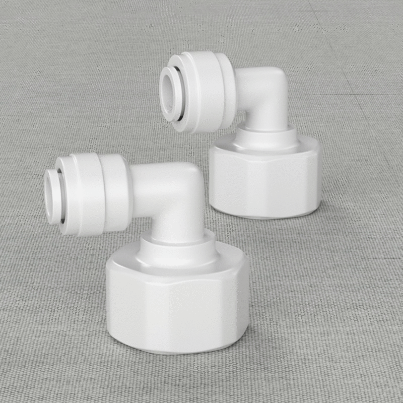 Fit 1/4" 3/8" OD Tube 90 Degree Elbow POM Quick Fitting Connector For Aquarium RO Water Filter Reverse Osmosis System