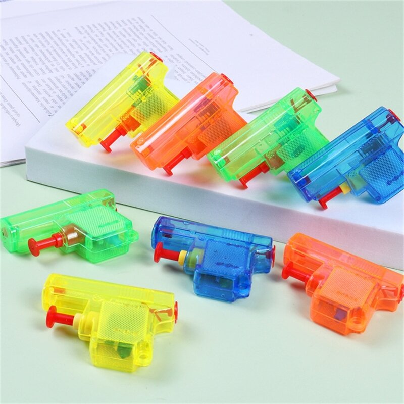 5pieces Small Watergun Children Outdoor Seasides Water Squirter Firing Kids Toy Swimming Pool Fight Toy Portable Handhold