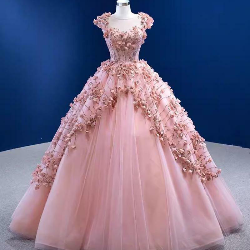2024 neue Vestidos Ashley Gloria Quince anera Kleider süße Blume Party kleid klassische Ballkleid benutzer definierte Farbe