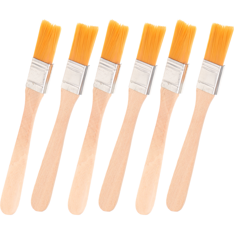 6pcs Nylon Bristle Pain Brushes Paint Brushes For Kids Nylon Bristle Pain Portable Pain Reusable Pain Handle Reballing Tools