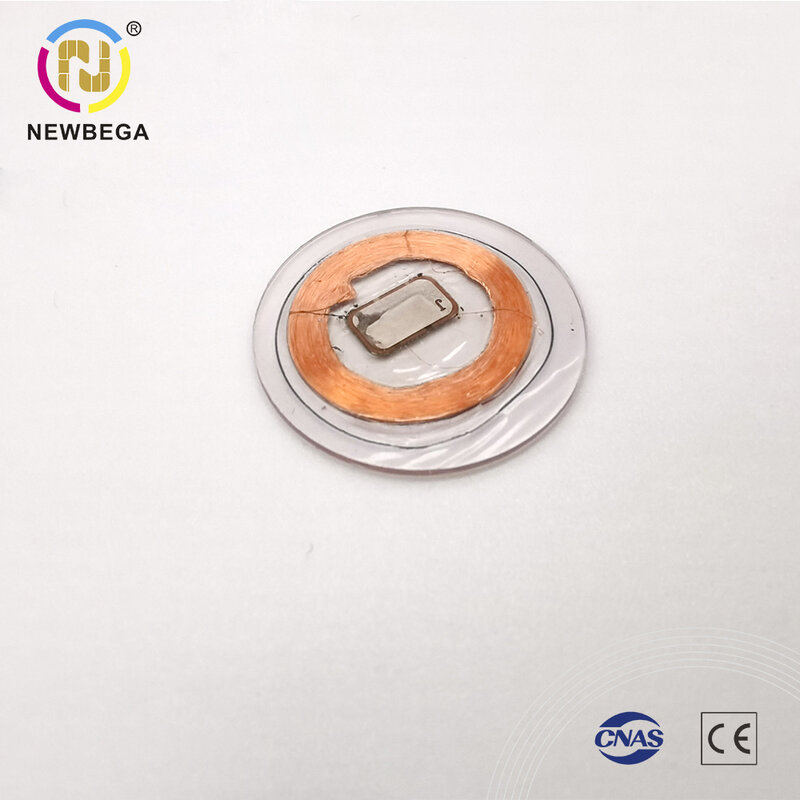125 KHZ Coin Disc PVC tag RFID Rewrittable Chip T5577 adesivo rotondo di prossimità 3M colla autoadesiva 5/10/50 pz