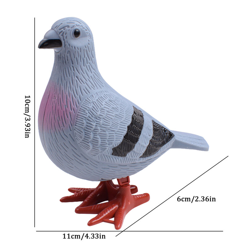 1PC Wind Up Toys Little Pigeon Clockwork Toys For Kids Jumping Simulation Early Clockwork Toys Kid Mini Toys Favors Ornament