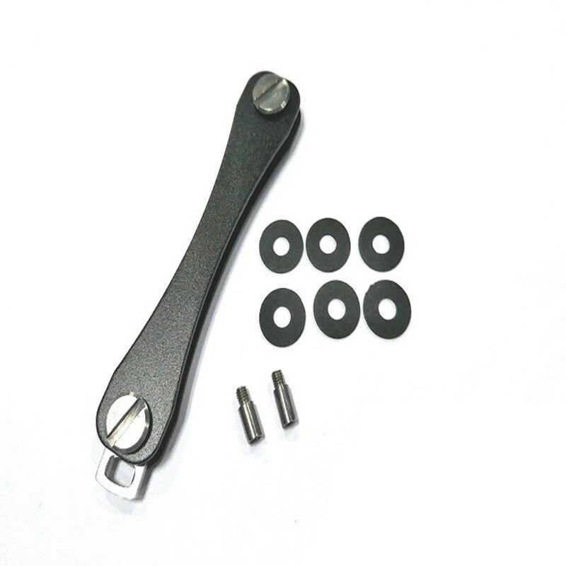 Алюминиевый держатель для ключей в автомобиле, складной органайзер для ключей с держателем для ключей