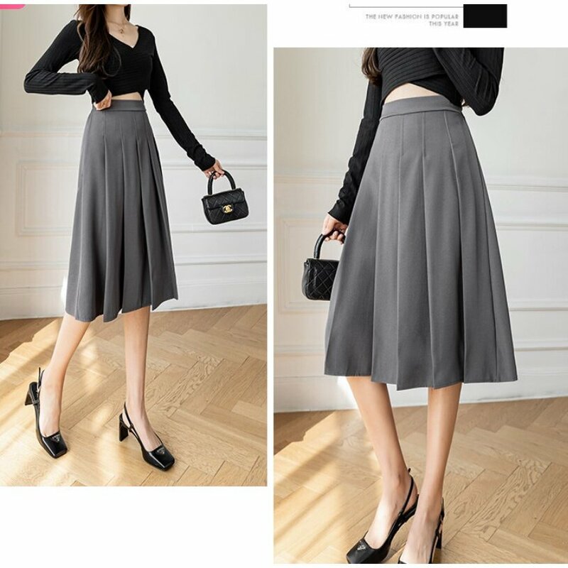 Female Short Skirt High Waist Skirts Suit Fabric Ol Lady