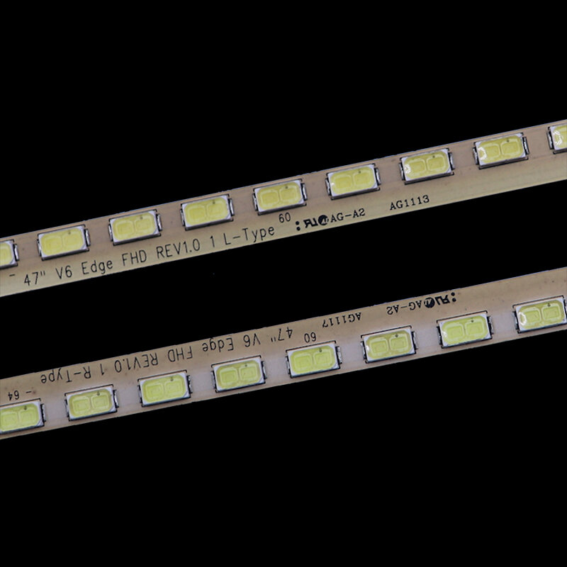 47 V6 Edge FHD REV1.0 L R Type LED TV Backlight untuk Strip 47 Inci