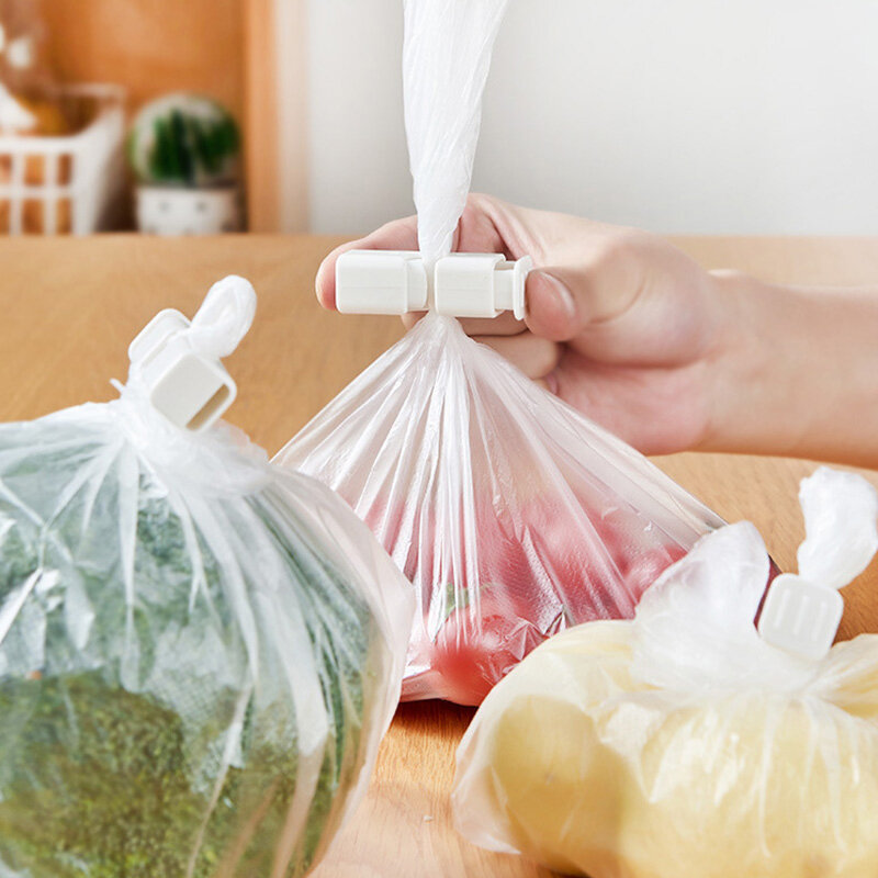 Sellador de plástico multiusos de 4 piezas, prensa de bolsas de alimentos para pan, Clip de sellado fuerte a prueba de humedad y mantenimiento fresco