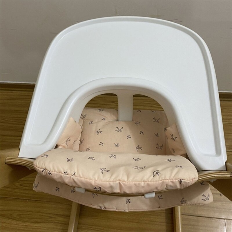 Soft High Chair Cushion Baby Cover with Graphics Comfortable Cotton Covers for Toddler High Chair Accessories