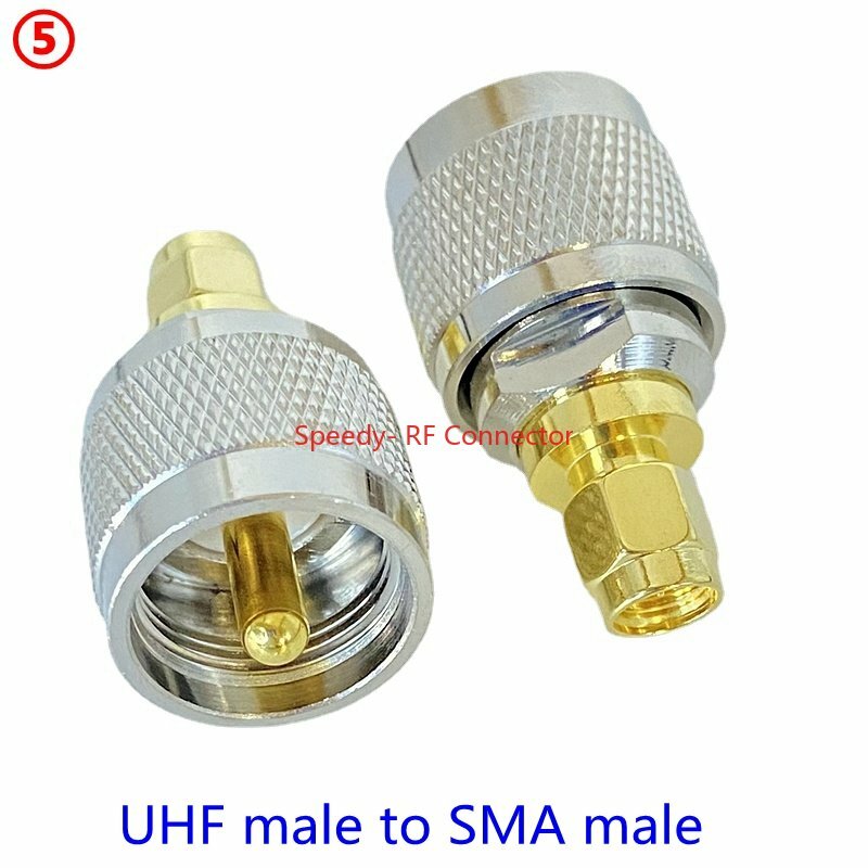 1Pcs UHF SO239 PL259 To SMA ตัวผู้ Plug & Jack หญิง RF Coax Adapter Connector หางปลาตรง Fast การจัดส่งทองเหลืองทองแดง