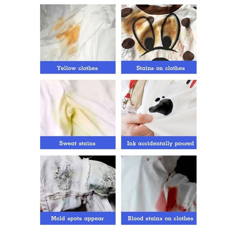 Cor do bleacher cor vestuário universal cor branqueamento pó remoção de manchas amarelo remoção de manchas roupas de lavagem do bebê