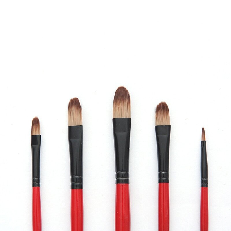 5-delige penselenset voor aquarelgouache-schminken