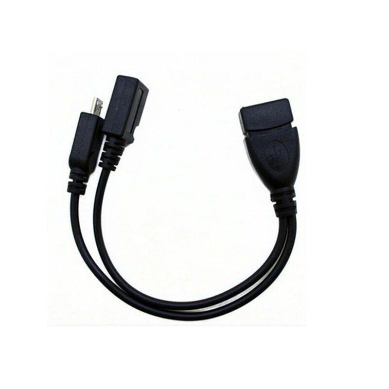 2 in 1 Micro USB Host Power Y Splitter 20m USB 2,0 Port Terminal Adapter otg Kabel für Fire TV 3 oder 2. Generation Fire Stick