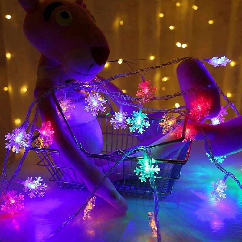 Guirnalda de luces LED con alimentación USB/batería, guirnalda de luces de hadas, lámpara para exteriores, hogar, habitación, Navidad, vacaciones, boda, fiesta, decoración