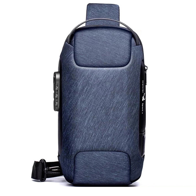 SUUTOOP Men Waterproof Multifunction Oxford Crossbody Bag Anti-theft Sling Shoulder Bags Messenger Chest Bag Pack For Male