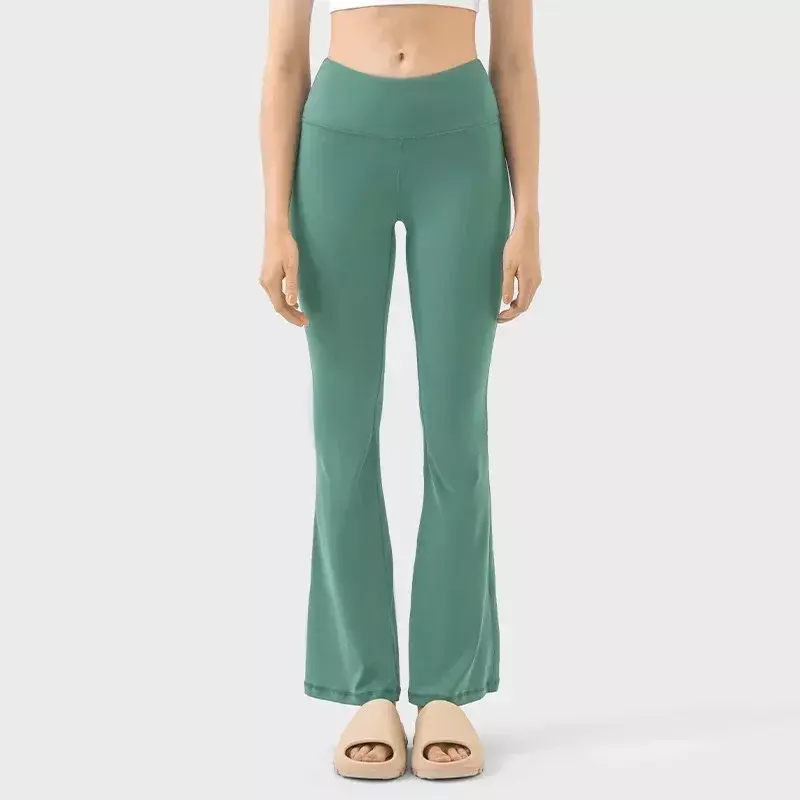 Lemon GroGru- Leggings de yoga taille haute pour femmes, collants de fitness, pantalons de sport, bas de cloche, vêtements d'entraînement de danse