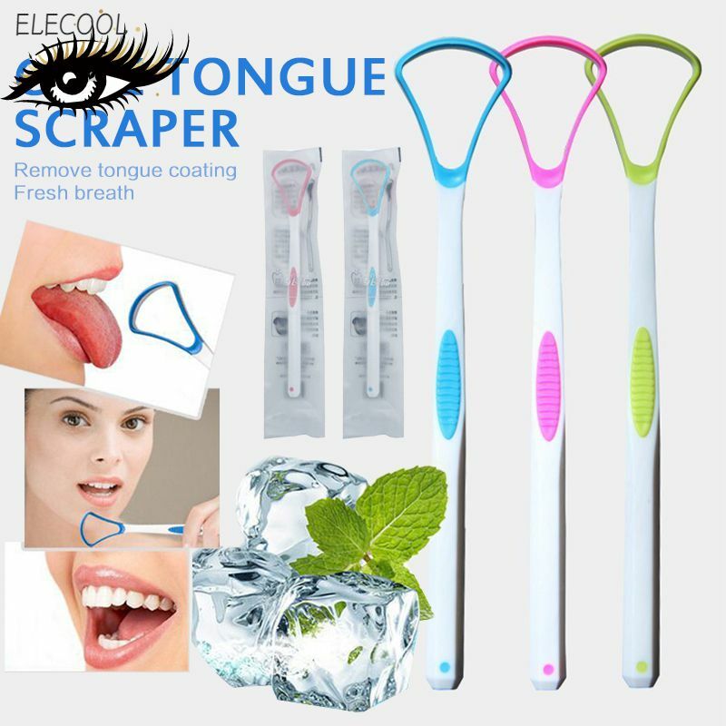 Cepillo de silicona suave para limpiar la superficie de la lengua, cepillos de limpieza Oral, de lengua raspador, limpiador de aliento fresco, salud