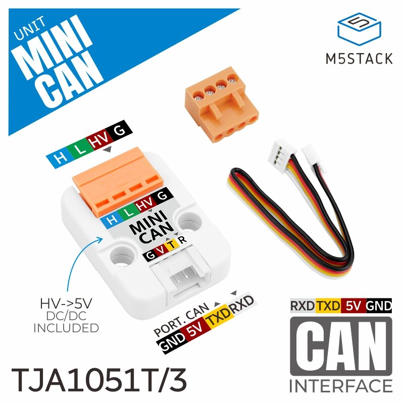 M5Stack Oficial Mini CAN Unidade, TJA1051T, 3