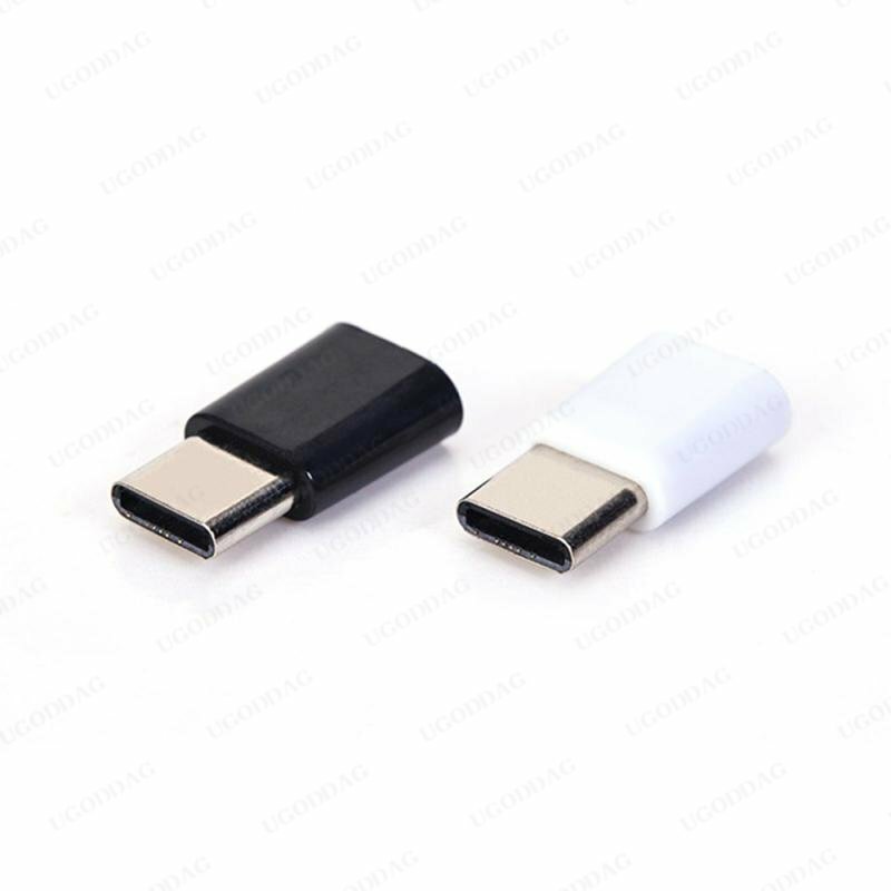 Konverter Adaptor Data Tipe C Mini Portabel USB 3.1 Mikro Ke USB-C untuk Adaptor Xiaomi Huawei Samsung Galaxy A7 USB Tipe C