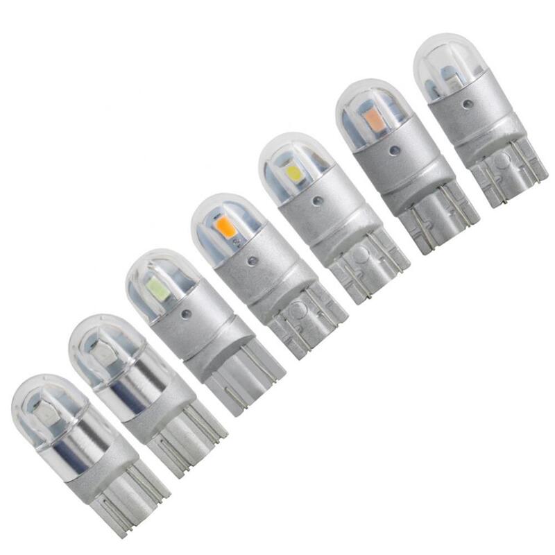 Lámpara LED de cuña para coche, marcador de luz para puerta, mapa, domo, montaje de lámpara de señal, 2 piezas, T10, 3030, DC12V