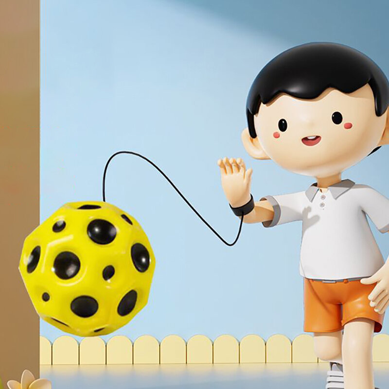 Piłka powrotna do nadgarstka piłka kosmiczna sportowe piłki na nadgarstek na sznurku gumowa piłka odbicia opaska na nadgarstek zabawka dla dzieci prezent dla dzieci ćwiczenia