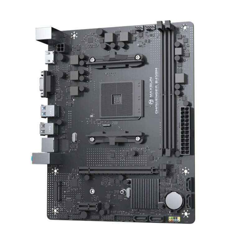 Maxsun Bo mạch chủ AMD b450m dual-channel DDR4 Bộ nhớ AM4 APU Mainboard M.2 NVMe (hỗ trợ Ryzen 4500 5600 5600G CPU)