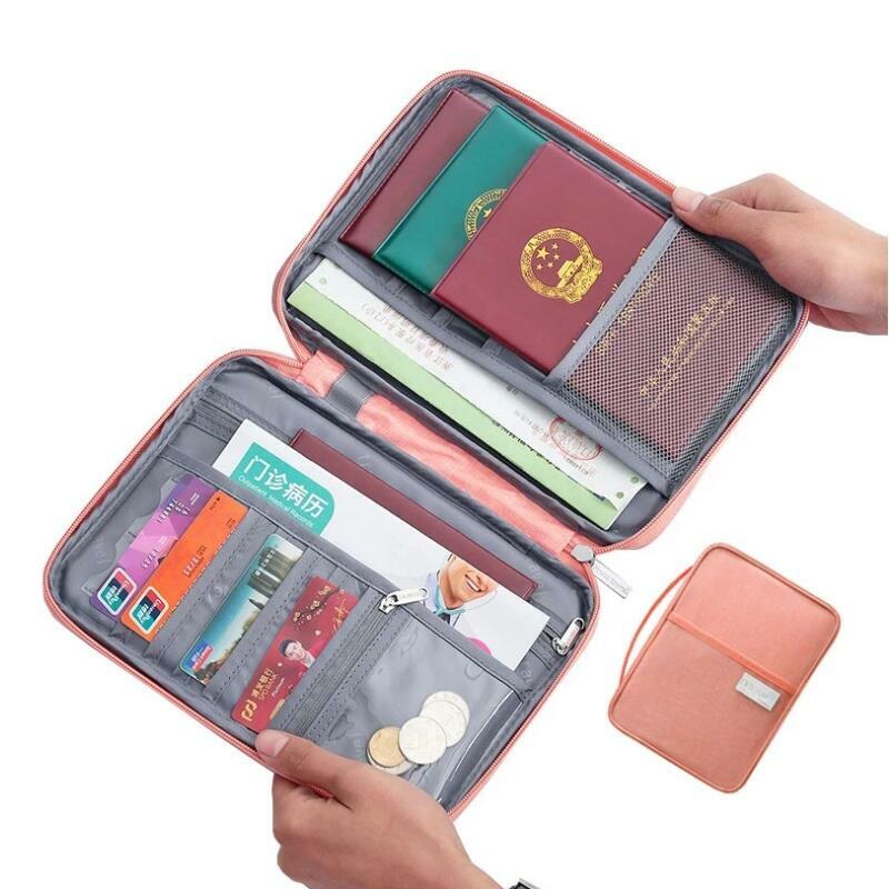 Pass Reise Brieftasche Familien halter kreative wasserdichte Dokumenten etui Veranstalter Reise zubehör Dokumenten tasche Karten inhaber